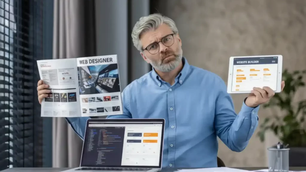 Wix vs Squarespace vs professional web design comparison