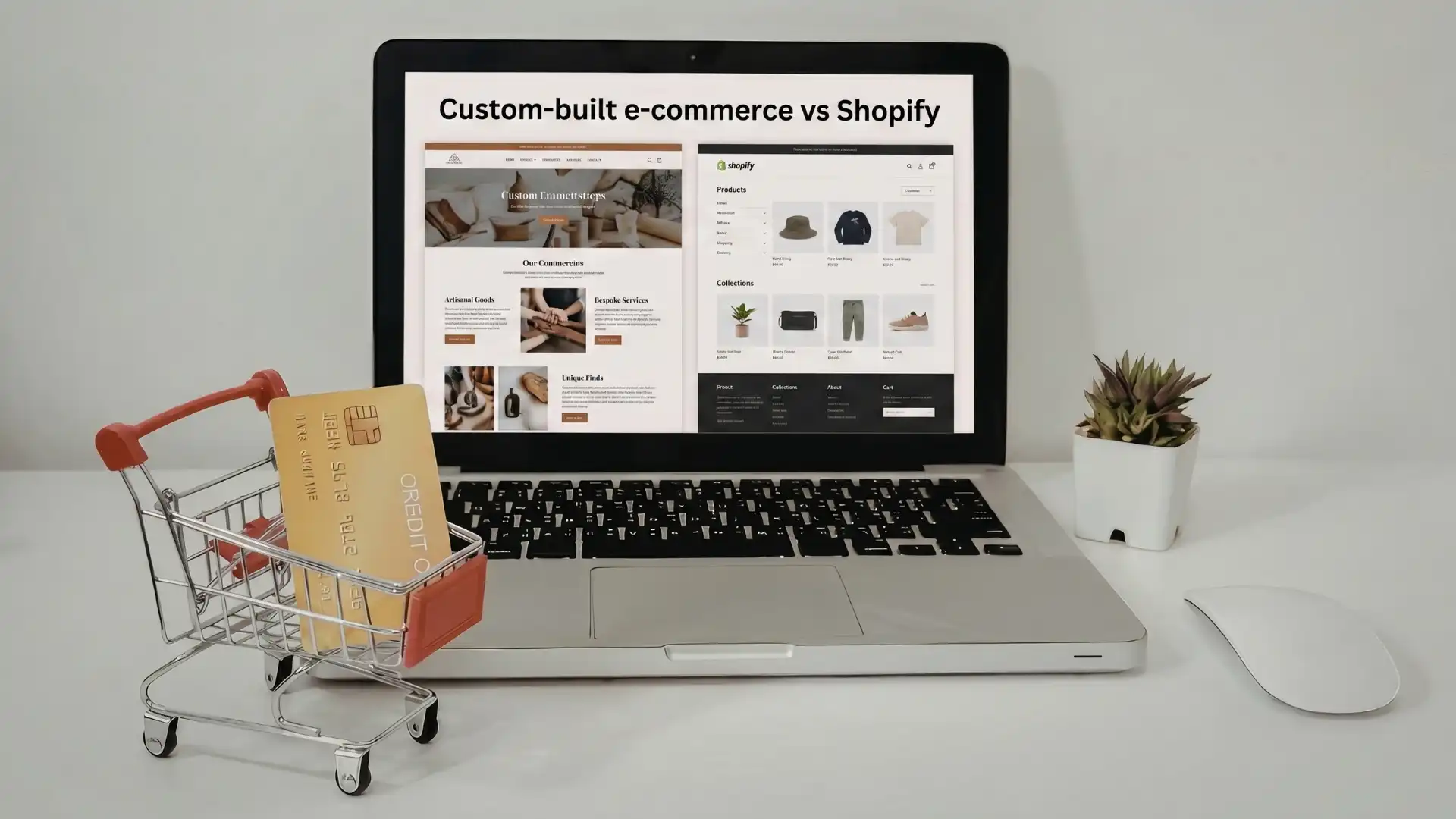 custom built ecommerce site benefits over Shopify bespoke ecommerce website development