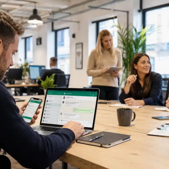 WhatsApp business automation helping a UK sales team turn enquiries into customers instantly