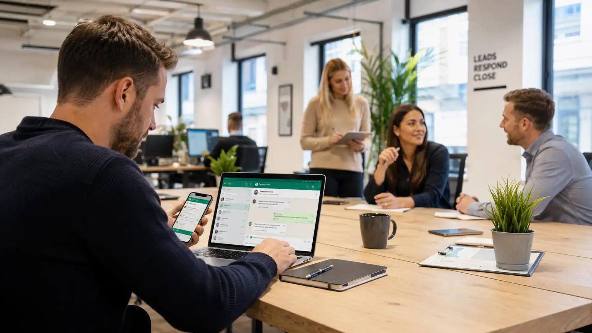 WhatsApp business automation helping a UK sales team turn enquiries into customers instantly
